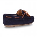 Suede leather Moccasin shoes with FRINGED design.