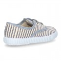 Cotton canvas Bamba shoes with STRIPES design.