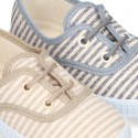 Cotton canvas Bamba shoes with STRIPES design.