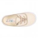 Cotton canvas Bamba shoes with STRIPES design.