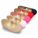 Special dress cotton canvas Ballet flat shoes with STAR design.