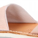 New Soft leather Menorquina Sandal shoes with rear strap and STAR design.