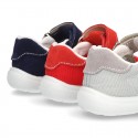 New combined sandal shoes BOAT SHOES style with velcro strap, toe cap and counter.