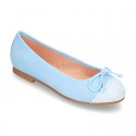 New GLITTER Soft suede leather ballet flats with adjustable ribbon.