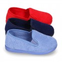 Kids Terry Home fabric Slip on sneakers.