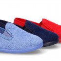 Kids Terry Home fabric Slip on sneakers.