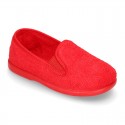 Kids Terry Home fabric Slip on sneakers.