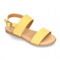 NOBUCK Leather sandal shoes to dress for girls.