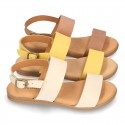 NOBUCK Leather sandal shoes to dress for girls.