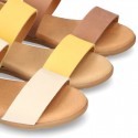 NOBUCK Leather sandal shoes to dress for girls.