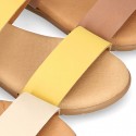 NOBUCK Leather sandal shoes to dress for girls.