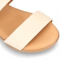 NOBUCK Leather sandal shoes to dress for girls.