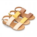 NOBUCK Leather sandal shoes to dress for girls.