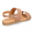 NOBUCK Leather sandal shoes to dress for girls.