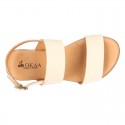 NOBUCK Leather sandal shoes to dress for girls.