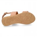 NOBUCK Leather sandal shoes to dress for girls.