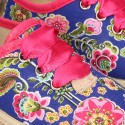 New Cotton canvas Bamba shoes with FLOWERS design.
