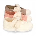 New Cotton canvas Mary Jane shoes ANGEL style with toe cap.