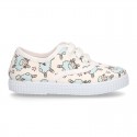 New Cotton canvas sneaker shoes with little SHEEP print design.