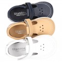 Washable leather Sandal shoes Boat style sandal with velcro strap for kids.