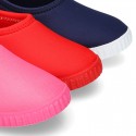 NEOPRENE fabric kids Sneaker shoes for beach and pool use.