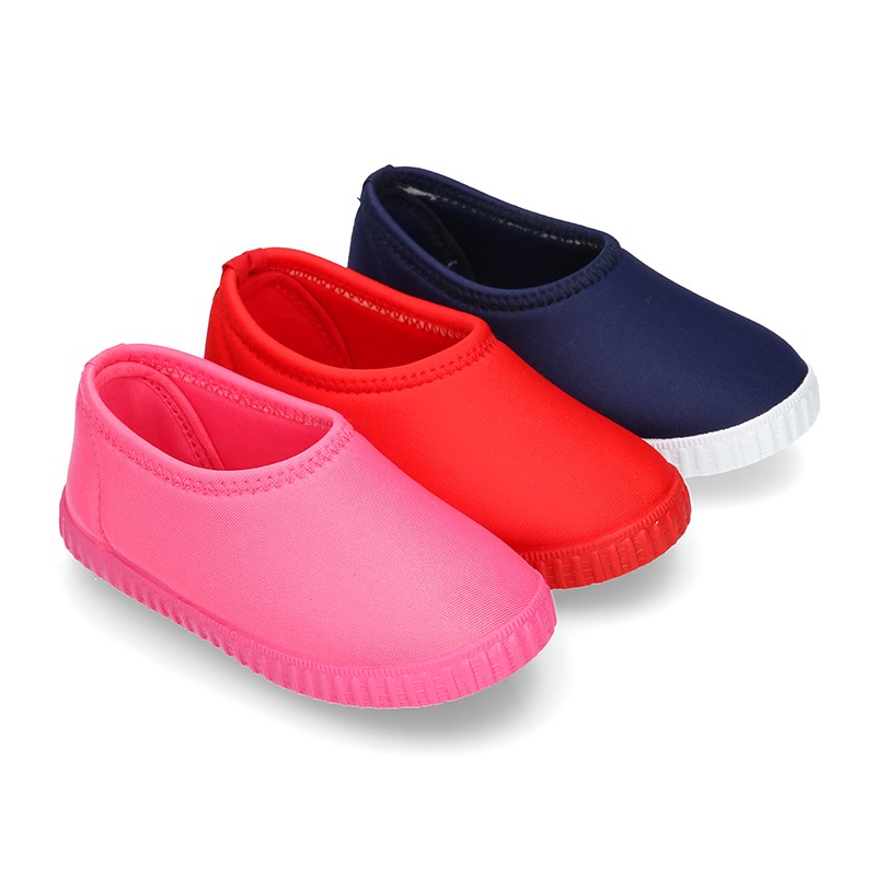 Zapatilla o niños en NEOPRENO para playa y piscina. PL003 | OkaaSpain