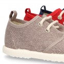 New Washed Cotton canvas sneaker shoes with bellow tongue style.