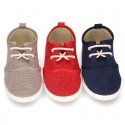 New Washed Cotton canvas sneaker shoes with bellow tongue style.