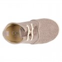 New Washed Cotton canvas sneaker shoes with bellow tongue style.