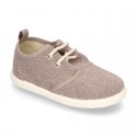 New Washed Cotton canvas sneaker shoes with bellow tongue style.