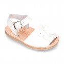 New Patent leather Menorquina sandals with BUTTERFLY design.