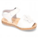 New Patent leather Menorquina sandals with BUTTERFLY design.