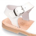 New Patent leather Menorquina sandals with BUTTERFLY design.
