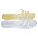 New Fashion CLOG jelly shoes style with crossed straps design.