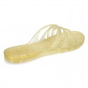 New Fashion CLOG jelly shoes style with crossed straps design.