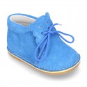 Little Baby Bear Safari boots in suede leather and seasonal colors.
