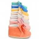 Little Baby Bear Safari boots in suede leather and seasonal colors.