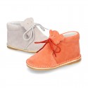 Little Baby Bear Safari boots in suede leather and seasonal colors.