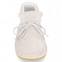 Little Baby Bear Safari boots in suede leather and seasonal colors.