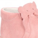 Little Baby Bear Safari boots in suede leather and seasonal colors.