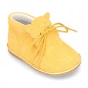 Little Baby Bear Safari boots in suede leather and seasonal colors.