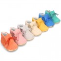 Little Baby Bear Safari boots in suede leather and seasonal colors.