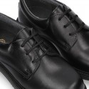 School lace up shoes in Boxcalf Nappa leather.