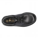 School lace up shoes in Boxcalf Nappa leather.