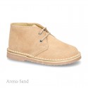 Suede Leather Safari boots with laces.
