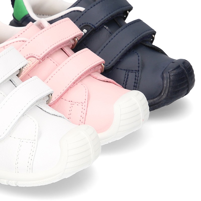 Zapatillas deporte piel Lavable Niños | Deportivas niños | Minishoes