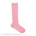 CHILDREN´S WIDE RIBBED COTTON KNEE-HIGH SOCKS BY CONDOR.