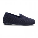 New classic CORDUROY knit closed home shoes for bigger sizes.
