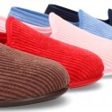 New classic CORDUROY knit closed home shoes for bigger sizes.