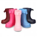 Little Rain boots with adjustable neck for babies and little kids.